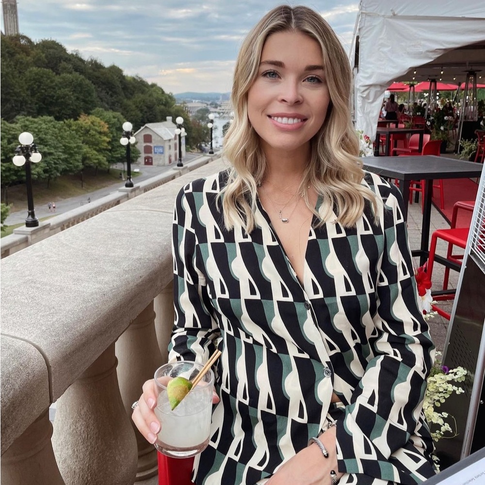 Zara printed blouse